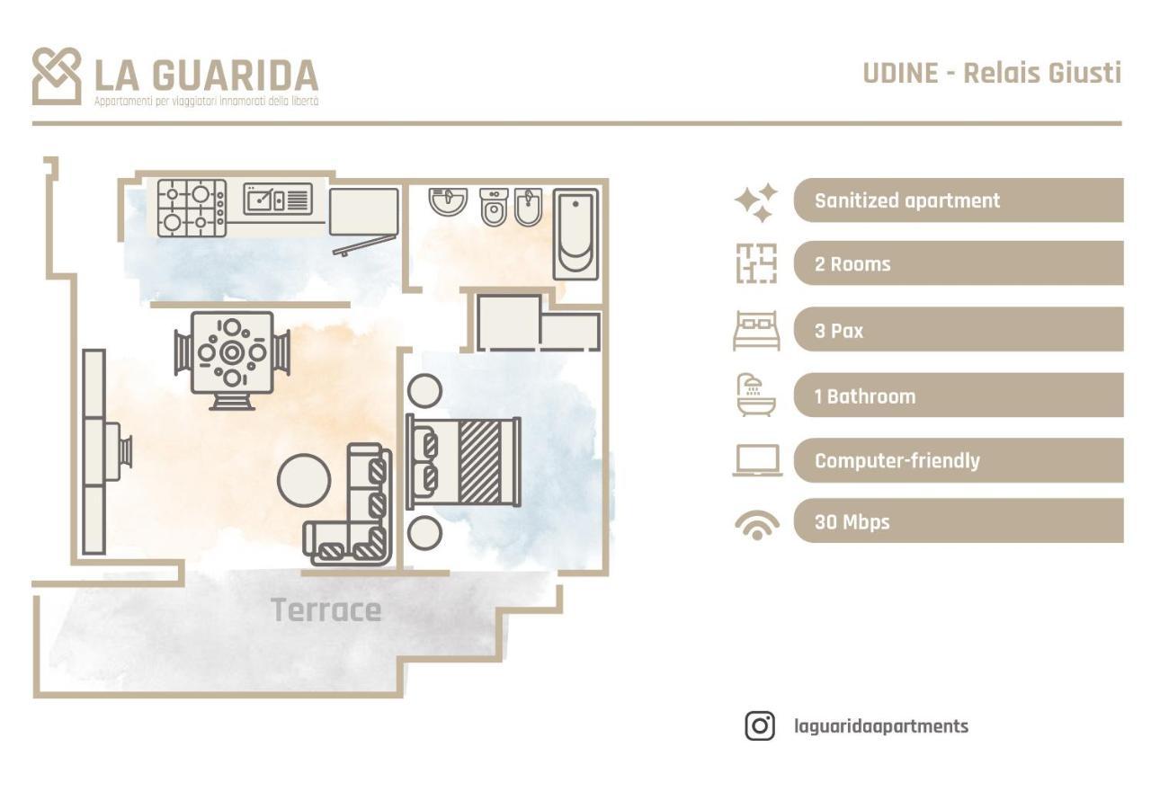 Appartement Relais Giusti 2 - La Guarida à Udine Extérieur photo